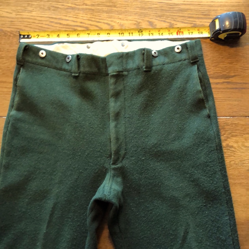 Woolrich 1960 vintage 4-pocket hunting pants 36” X 30” with suspender buttons